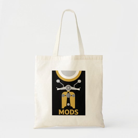  geïnspireerde Britse mods en rockers Tote Bag (Voorkant)