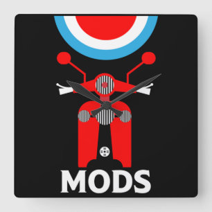 geïnspireerde Britse mods en rockers Vierkante Klok