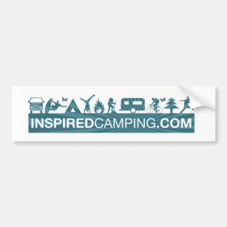 Geïnspireerde Camping Bumpersticker