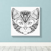 Geïnspireerde Cat 6 Canvas Afdruk (Insitu (Houten vloer))