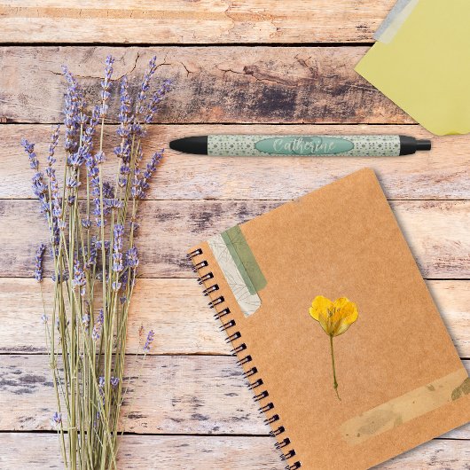  geïnspireerde crème Floral gepersonaliseerde pen