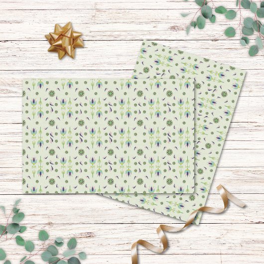 geïnspireerde crème Floral Tissue Paper Tissuepapier