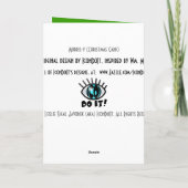 geïnspireerde de Naturalist van de 19de Eeuw Feestdagen Kaart (Achterkant)