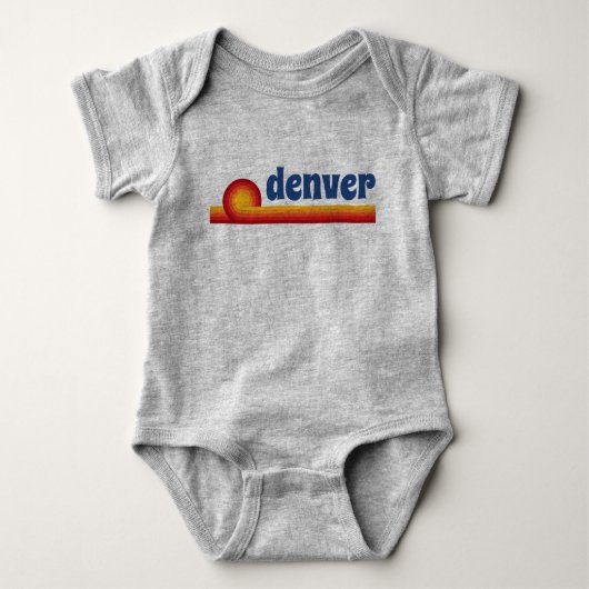 geïnspireerde Denver Love Baby Unisex Romper (Voorkant)