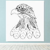 Geïnspireerde Eagle 11 Canvas Afdruk (Insitu (Houten vloer))