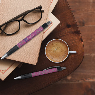 geïnspireerde elegante bloemige gepersonaliseerde pen