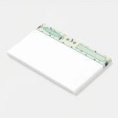 geïnspireerde elegante crème Bloemen Post-it® Notes (Schuin)