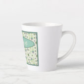  geïnspireerde elegante crème Floral Latte Mok (Rechts)