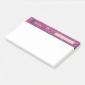 geïnspireerde elegante roze bloem post-it® notes (Schuin)