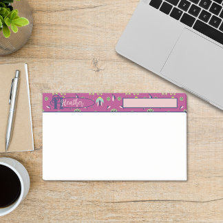 geïnspireerde elegante roze bloem post-it® notes