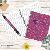  geïnspireerde elegante roze bloemen Notitieboek