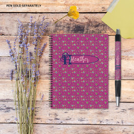  geïnspireerde elegante roze bloemen Notitieboek