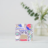  geïnspireerde Folk Art Bowling Pin en Bag Informatiekaartje (Staand voorkant)