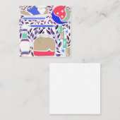  geïnspireerde Folk Art Bowling Pin en Bag Informatiekaartje (Voorkant / Achterkant)