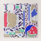  geïnspireerde Folk Art Bowling Pin en Bag Legpuzzel (Horizontaal)