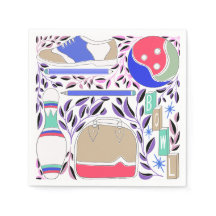  geïnspireerde Folk Art Bowling Pin en Bag