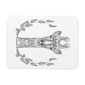 Geïnspireerde Giraffe Magneet (Horizontaal)