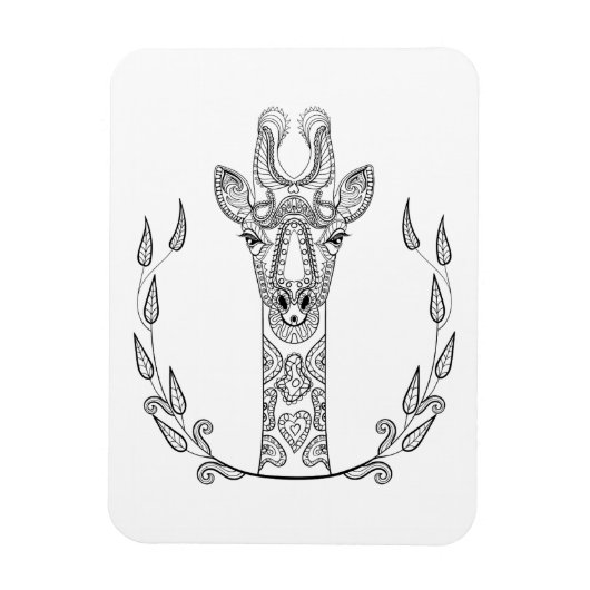 Geïnspireerde Giraffe Magneet (Verticaal)
