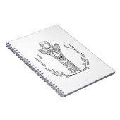Geïnspireerde Giraffe Notitieboek (Rechterzijde)