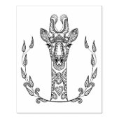 Geïnspireerde Giraffe Rubberstempel (Afrduk)