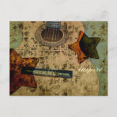 Geïnspireerde gitaarsterren briefkaart (Voorkant)