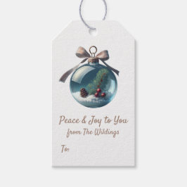 -geïnspireerde Glass Ornament Gift Label Cadeaulabel