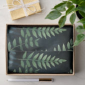 geïnspireerde groene varens decoupage tissuepapier (Geschenk)