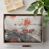  geïnspireerde grunge rode rozen Raven Tissuepapier (Geschenk)