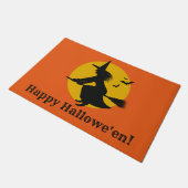 geïnspireerde Halloween Flying Witch-deurmat Deurmat (Schuin)