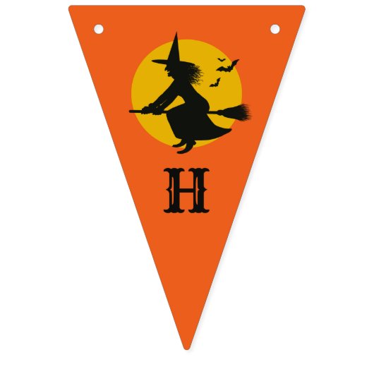 geïnspireerde Halloween Witch Party Banner (Eerste vlag)