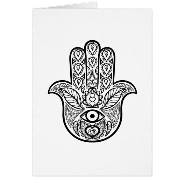 Geïnspireerde hamsa hand (Voorkant)
