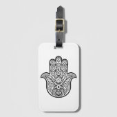 Geïnspireerde hamsa hand bagagelabel (Voorkant (verticaal))