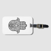 Geïnspireerde hamsa hand bagagelabel (Voorkant (horizontaal))