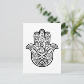 Geïnspireerde hamsa hand briefkaart (Staand voorkant)