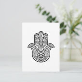 Geïnspireerde hamsa hand briefkaart (Staand voorkant)