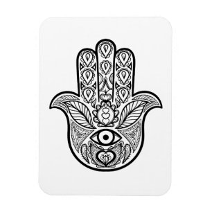 Geïnspireerde hamsa hand magneet
