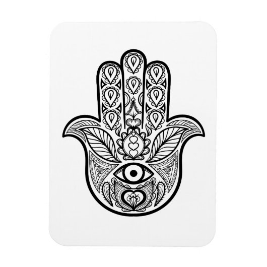 Geïnspireerde hamsa hand magneet (Verticaal)
