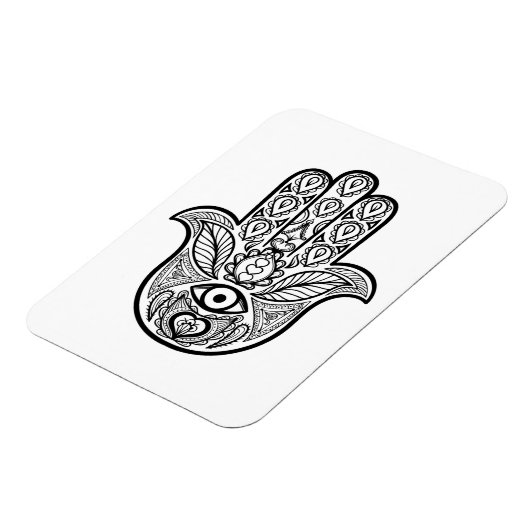 Geïnspireerde hamsa hand magneet (Linkerzijde)