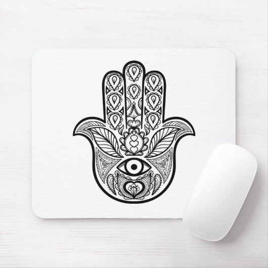Geïnspireerde hamsa hand muismat (Met muis)
