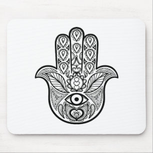 Geïnspireerde hamsa hand muismat