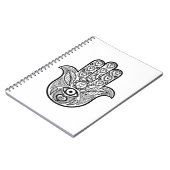 Geïnspireerde hamsa hand notitieboek (Linkerzijde)