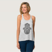 Geïnspireerde hamsa hand tanktop (Volledige Voorkant)