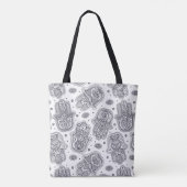 Geïnspireerde hand Drawn Hamsa 2 Tote Bag (Achterkant)