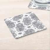 Geïnspireerde hand Drawn Hamsa Kartonnen Onderzetters (Schuin)