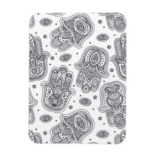 Geïnspireerde hand Drawn Hamsa Magneet