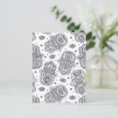 Geïnspireerde Hand getrokken Hamsa Briefkaart (Staand voorkant)