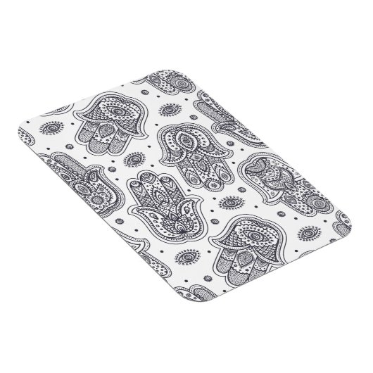 Geïnspireerde Hand getrokken Hamsa Magneet (Rechterzijde)