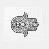Geïnspireerde Hand Hamsa Fleece Deken (Voorkant (Horizontaal))