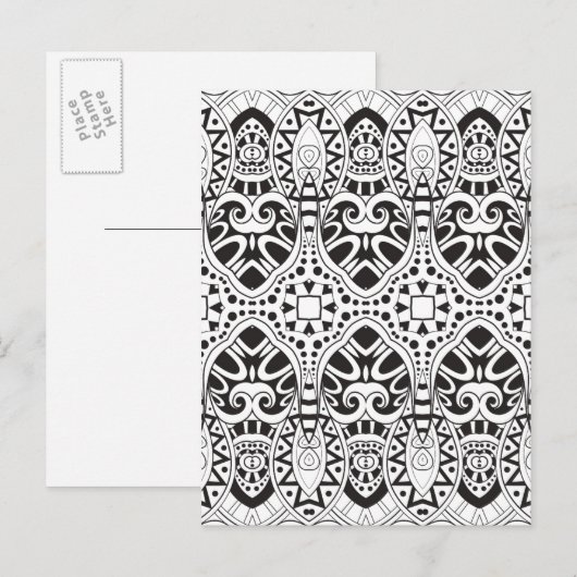 Geïnspireerde illustratie briefkaart (Voorkant / Achterkant)