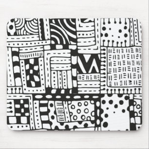 Geïnspireerde Indiase Abstracte figuren Muismat